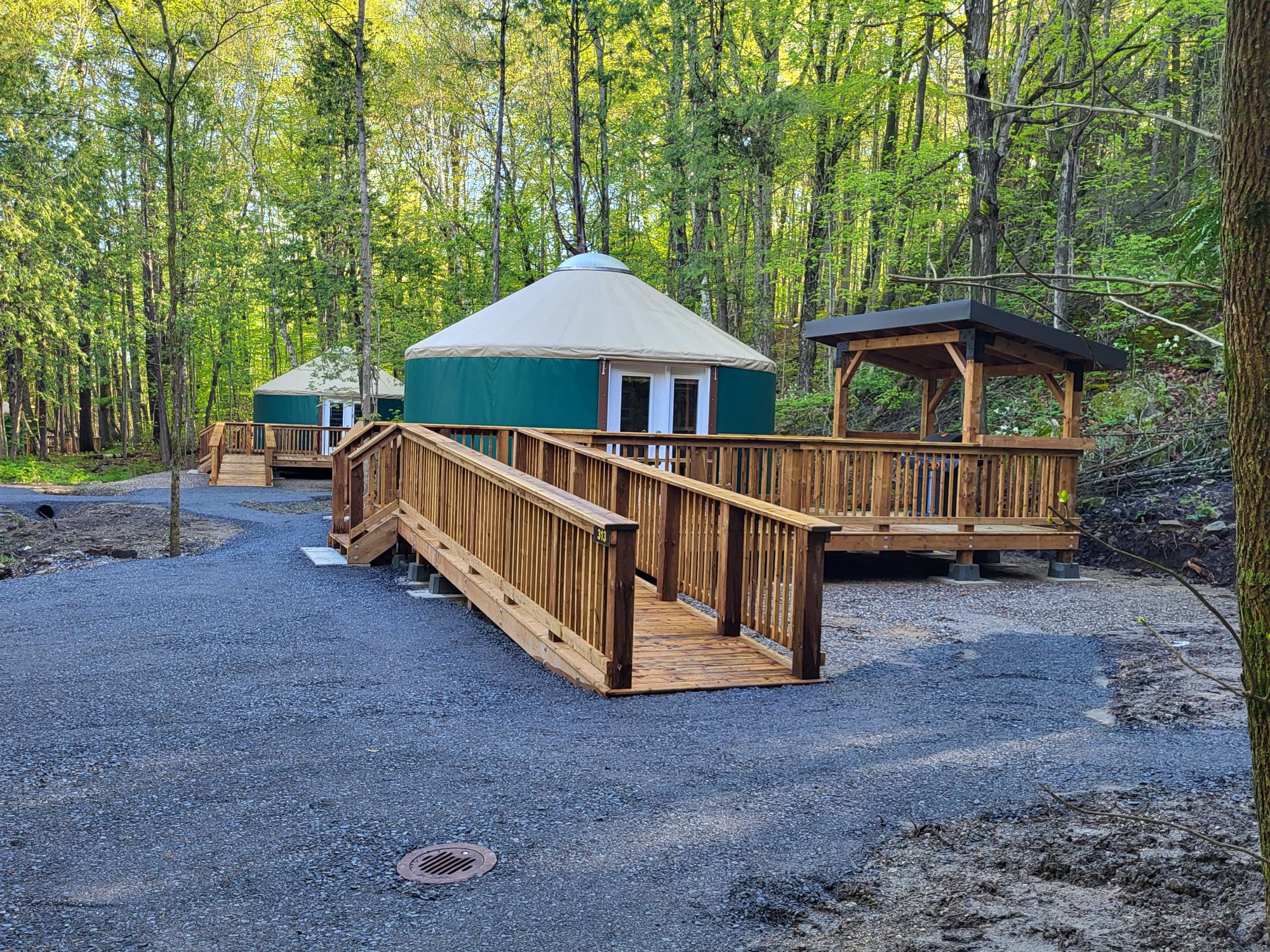 Charleston Lake Yurts - Bourgon Construction